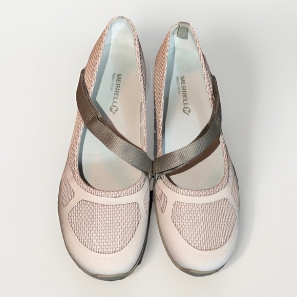Merrell Ceylon Sport Mary Jane Slip On Shoes Womens Size 9.5 Taupe Comfort EUC - Picture 2 of 7